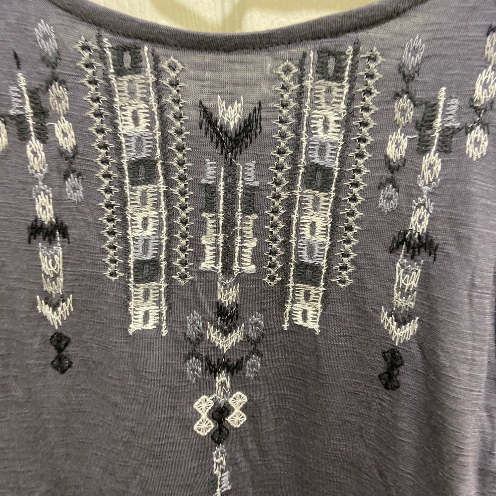 NWT Knox Rose Orión Gray Top; SZ. M. - Picture 4 of 6